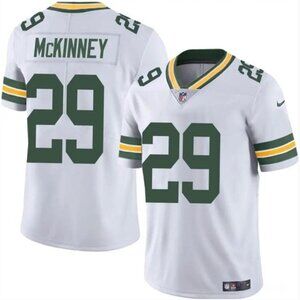 Mens Kids Youths Xavier McKinney White Vapor Stitched Jersey